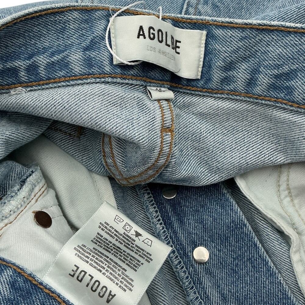 Agolde Relaxed Blue Dame Denim Jeans Size 25 - Picture 4 of 4